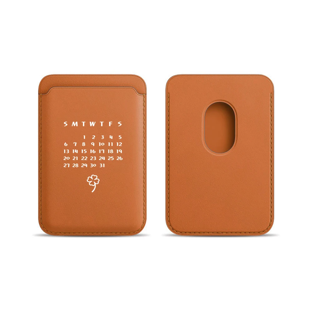 Minimalistisches Luck Leder-Kartenetui Handyhülle Kartenhalter für Magnetische Hülle Geeignet für alle iPhones für Magsafe Karten-Handytasche – Detail 6