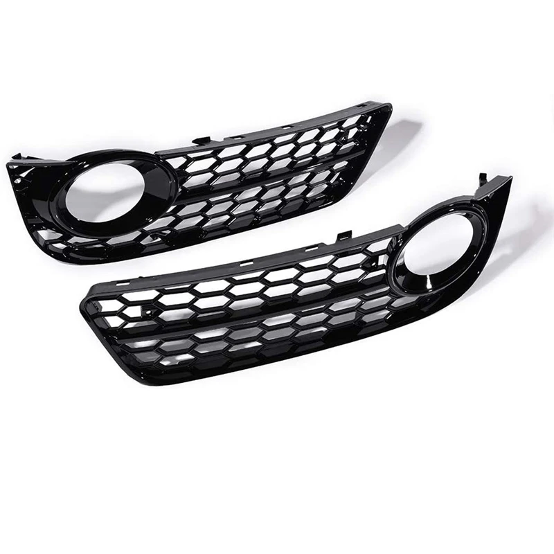 2 Stücke Auto Nebelscheinwerfer Abdeckung Wabengitter Nebelscheinwerfer Grille Grill für Audi A5 B8 Coupe/sportback 2008 2009 2010 2011 – Detail 6