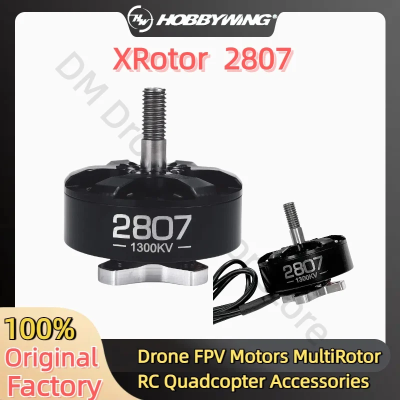 Hobbywing XRotor 2807 1300KV 6S FPV Drone Brushless Motor UAV MultiRotor RC Quadcopter Mini Moteur Pour FPV Drone Accessories