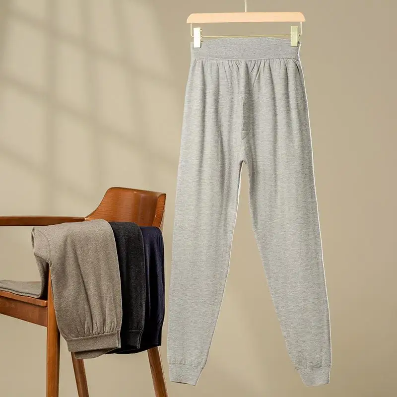 pantalon-en-laine-tricotee-chaud-a-taille-haute-vetement-d'interieur-pour-hommes-et-femmes-couleur-automne-hiver-nouvelle-collection-vetements-de-maison