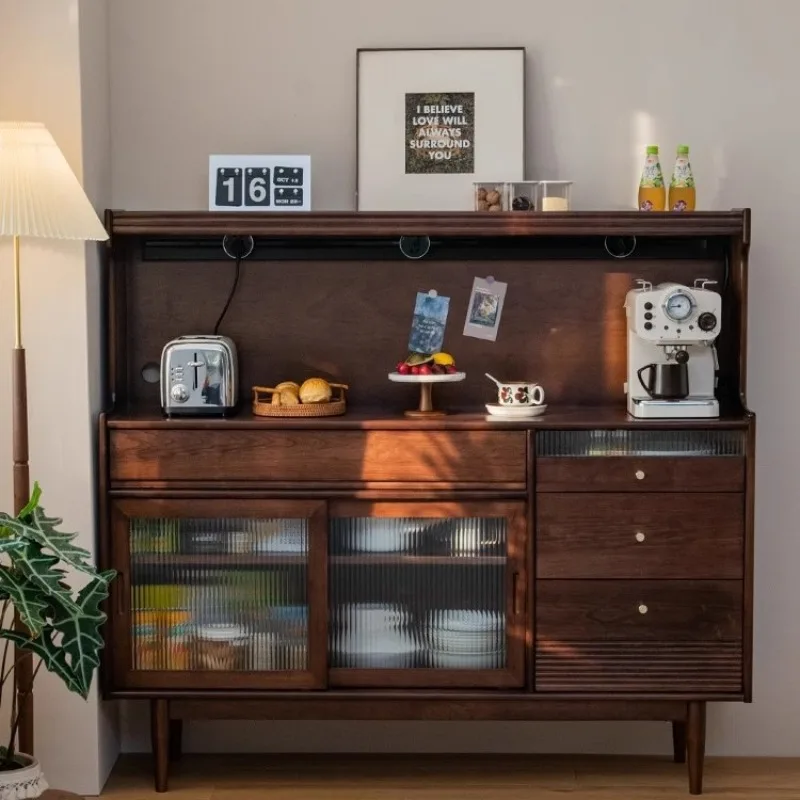 

Vintage Colorful Dinning Side Cabinet Multi-functional Coffee Living Room Cabinet Small Apartment Home Furniture Schrank XY40GZ
