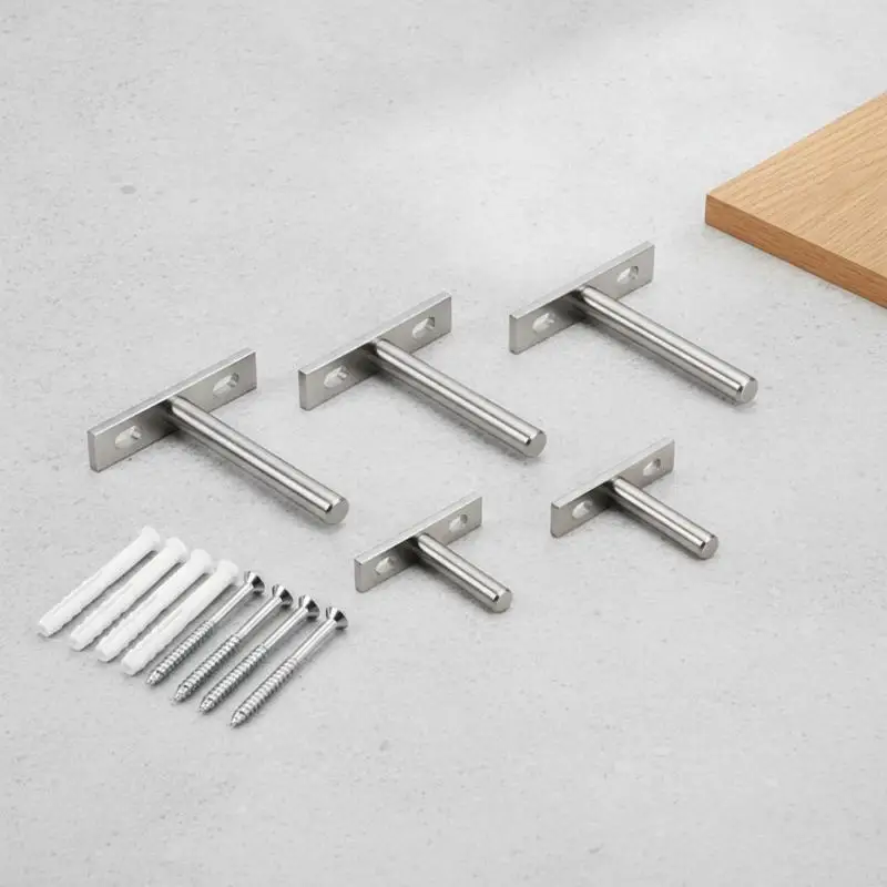 Concealed Shelf Support Heavy Duty Rustproof Steel Bracket for DIY Wall Mounted Floating Shelves Home Kitchen Storage