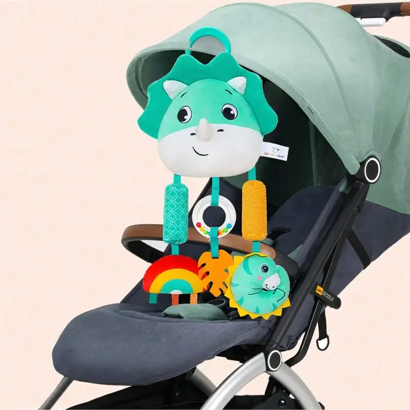 Culla appesa sonagli giocattoli giocattoli per bambini cartone animato animale spirale giocattolo appeso con campanello che suona passeggino auto giocattoli per neonato neonato