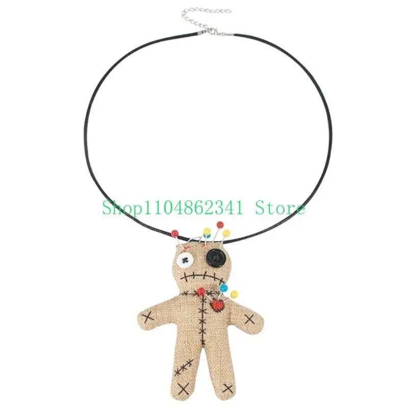 5ASD Voodoo Doll Doll Tume Hair Toop -Masquerades Fiesta fiesta para Halloweens