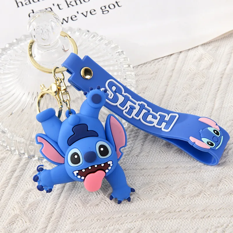 พวงกุญแจสติทช์น่ารัก การ์ตูน พีวีซี พลาสติกนิ่ม จี้ห้อยกระเป๋านักเรียน ของตกแต่ง กล่องสุ่ม ของขวัญ