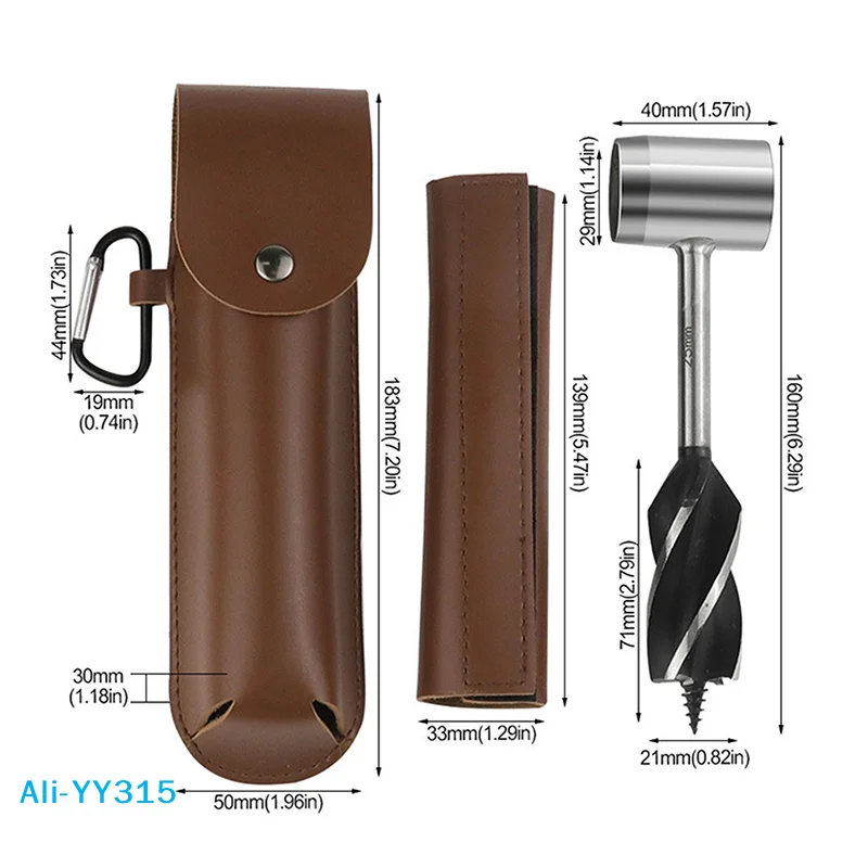 

【Y】Portable Outdoor Survival Woodworking Tools Hand Auger Drill Bits Bushcraft Settlers Hand Drill Punch Tool For Camping Hiking