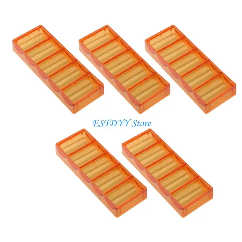G6DE Clear Acrylic 5 Chip Secure Storage for Professional