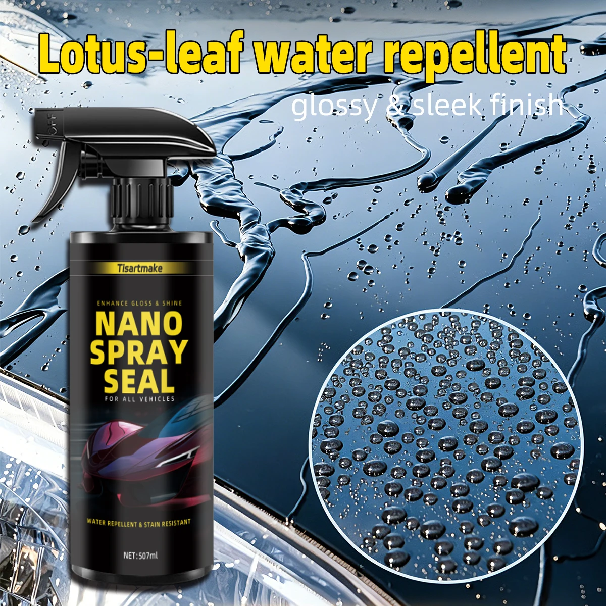 For Car 500ML 9H Hardness Car Detailing Ceramic Coating Car Products Car Accessories Nano Glass Voiture Plastic Restorer Tools