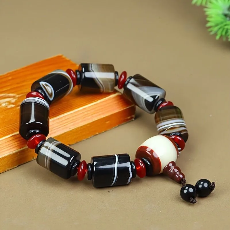 سوار عقيق أنيق ومتعدد الاستخدامات، نفس السوار للرجال والنساء، مجوهرات جديدة #1