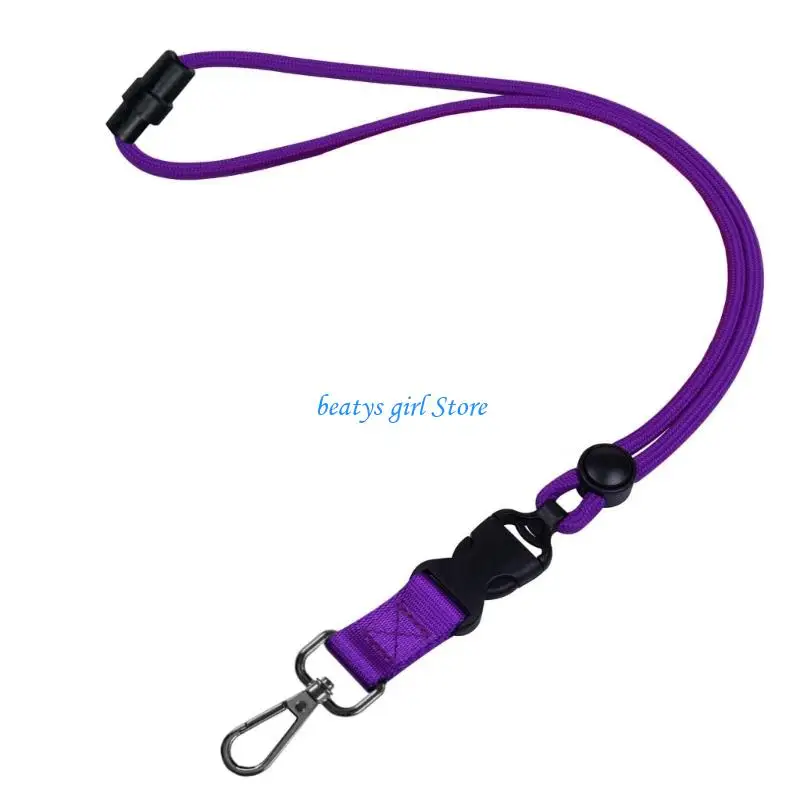 C7AB Heavy dutys Metal Fastener Lanyard for ID Cards Smartphones Ergonomic Work gears