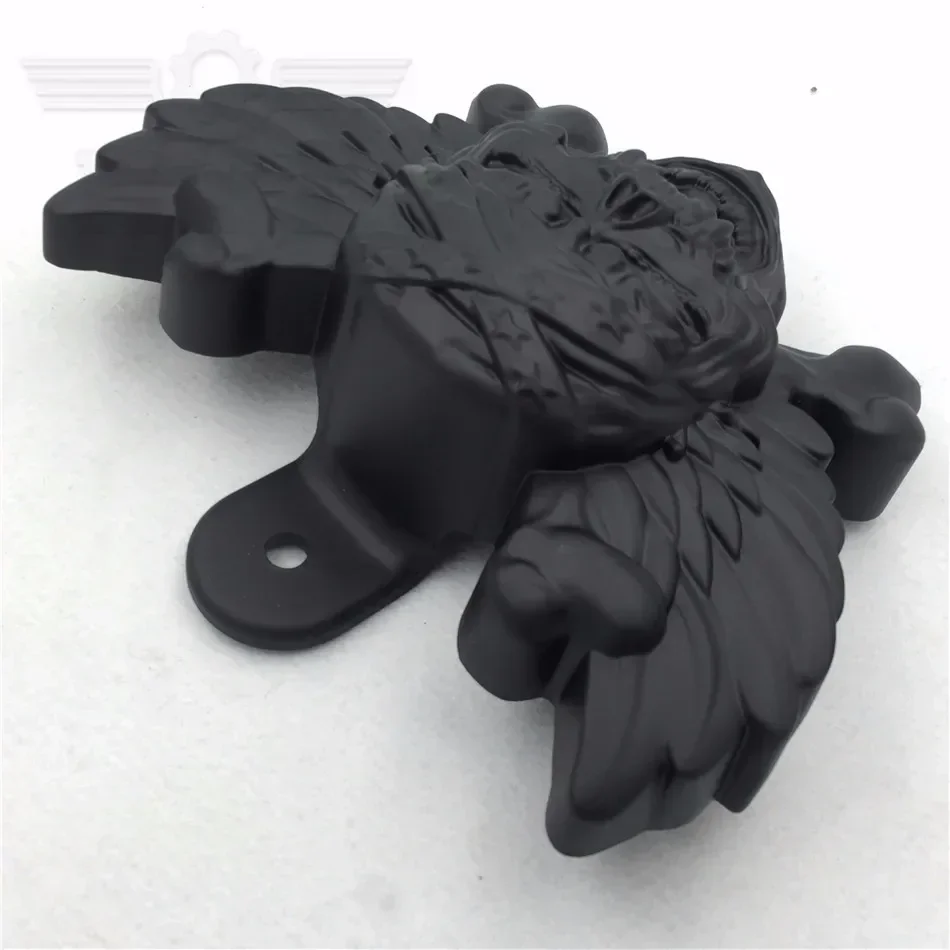 Motorcycle Skull Zombie Horn Cover For 1992-2022 Harley Davidson with Side Mount 