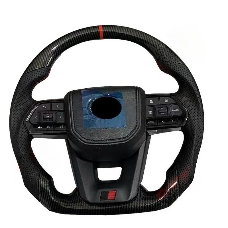 Applicable for Toyota Land Cruiser LC300 High Quality Steering Wheel Carbon Fiber Car Steering Wheels Interior Accessories view 6