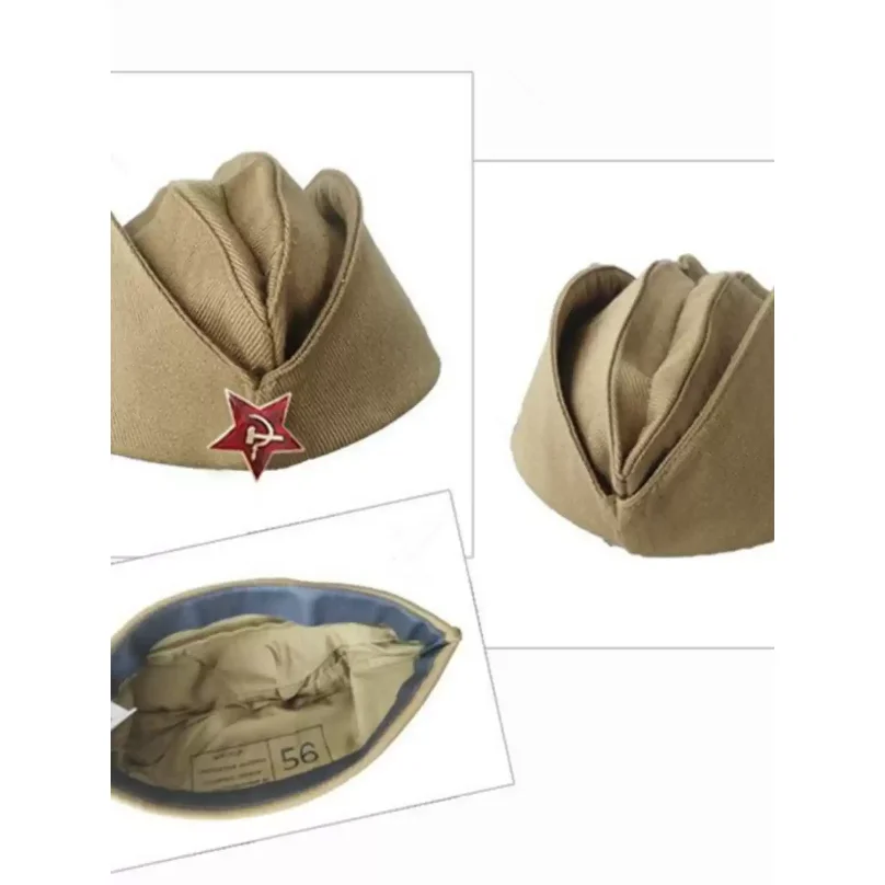 Gorra Militar Soviética M81 de la Segunda Guerra Mundial, con Insignia, Recuerdo de la Gran Guerra Patria de Rusia