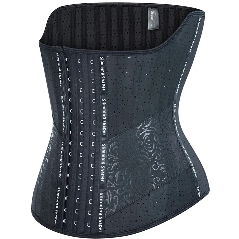 

Long Torso Latex Waist Trainer Corset Body Shapewear Women 25 Steel Bone Colombian Girdles Waist Cincher Slimming Belly Sheath