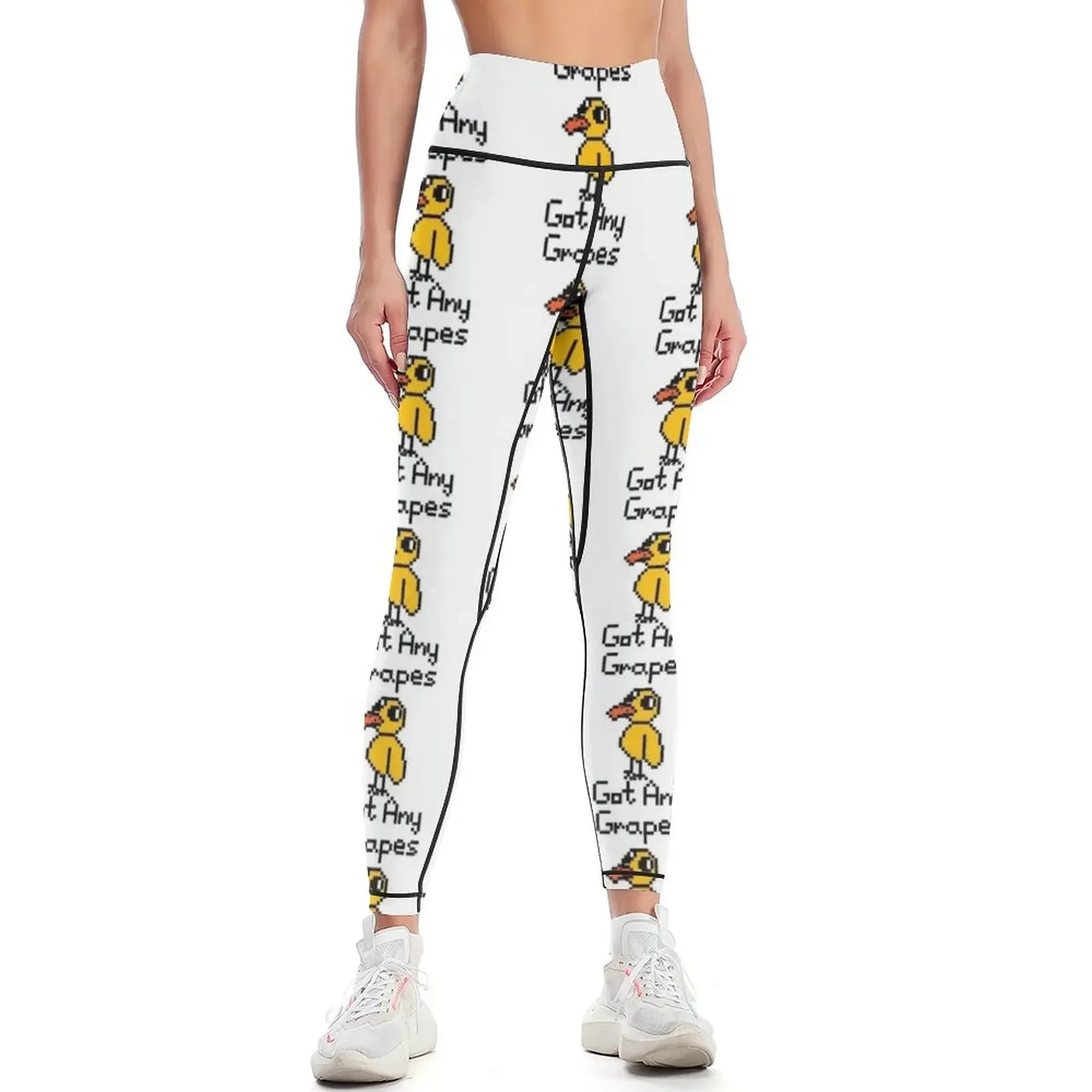 

Got Any Grapes Duck Song Pixel Art Leggings Legging sport sport pants sporty woman push up gym sportswear woman Womens Leggings