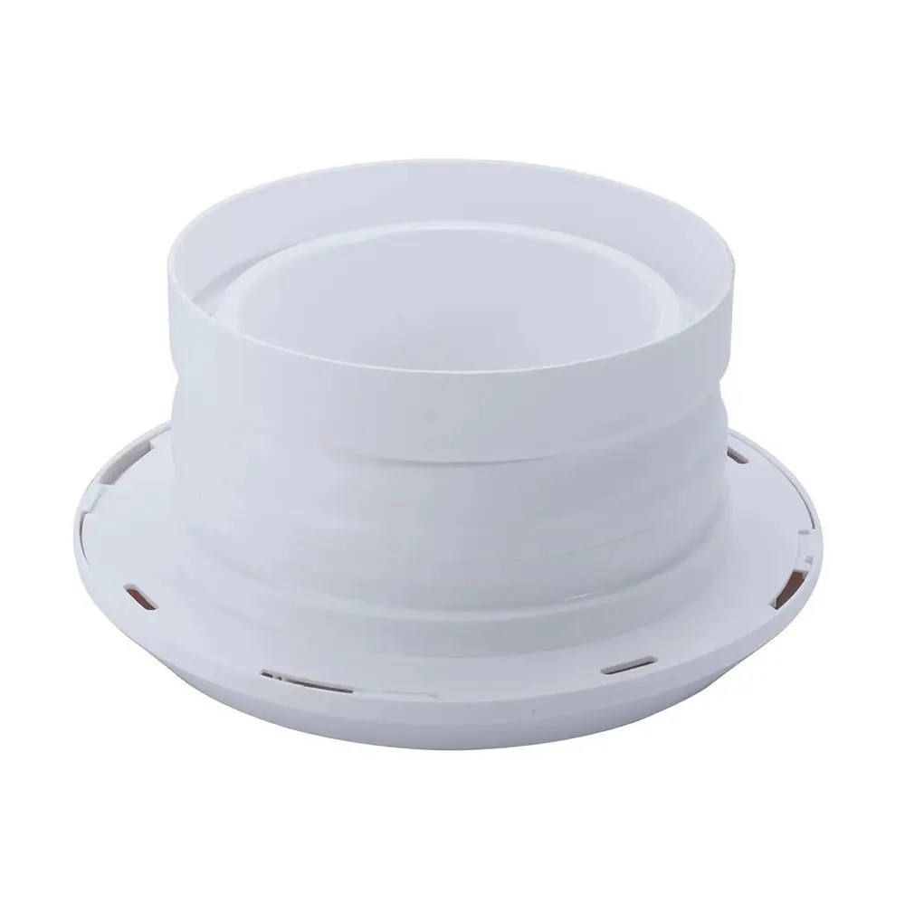1Pcs Circular Air System Outlet Valve ABS Adjustable Spherical Nozzle Air Vent 75/100/150/200mm White Central Ventilation Outlet