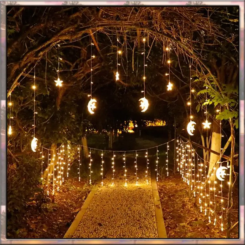 BAAZ HOT Solar Led Icicle String Lights 3.5M 3V USB Warm Light Waterproof Outdoor Decoration For Bedroom Garden Wedding Party