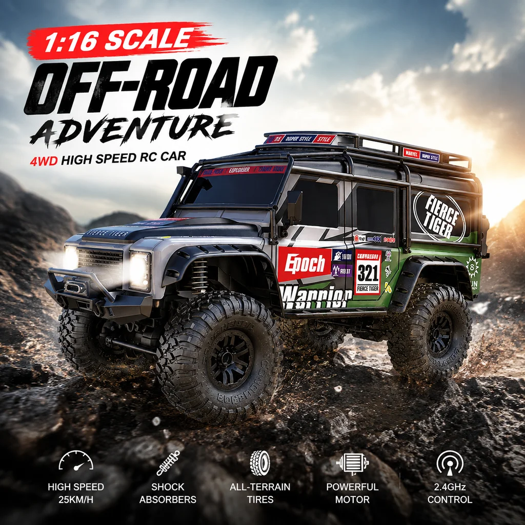 HB New 1/10 ZP1005/ZP1007 ADVENTURE Remote Control Car 2.4G 4WD RC Car All-terrain 15km/h Off-road Monster Truck Toy For Boys