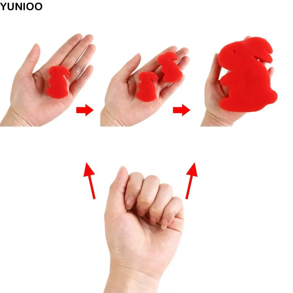 Magic Props Magic Sponge Rabbit Stage Street Magician Game Sponge Magic Tricks Mentalism Gimmick Magic Bunny Sponge Magic Toy