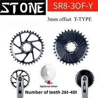 Plato de bicicleta de piedra para cadena tipo T AXS Flattop 12S 3mm Offset montaje directo redondo para X0 XX SL 30t a 42