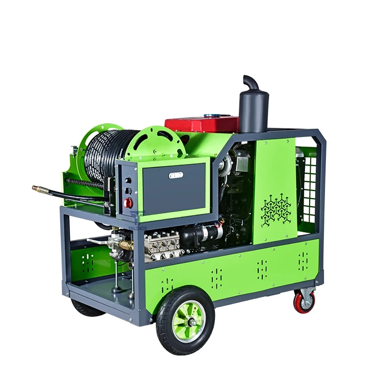 PW1591D Small 4 Cylinder 2175Psi 150Bar 91L/Min Diesel Pipeline Drain Cleaning Machine