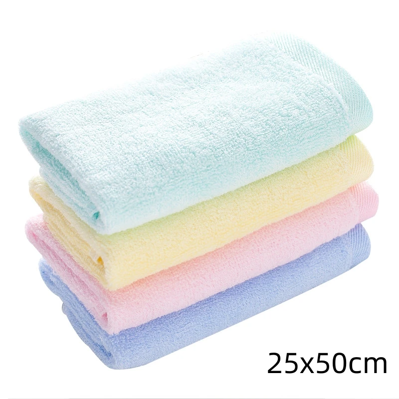 Manufacturers selling bamboo fiber thickening Small towel infant baby wipes  pure color hand towel  children wash face towel