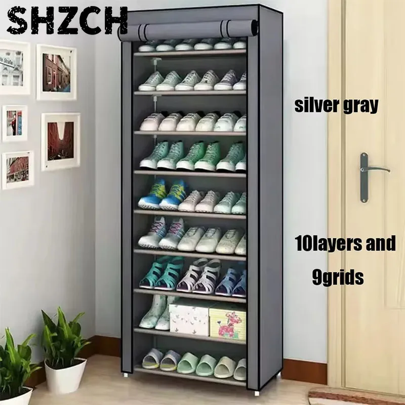 Multi-layer Shoe Rack for Home Door Dustproof Shoe Cabinet Organizer Storage Solution Ideal for Entryway Rental House Hot Model