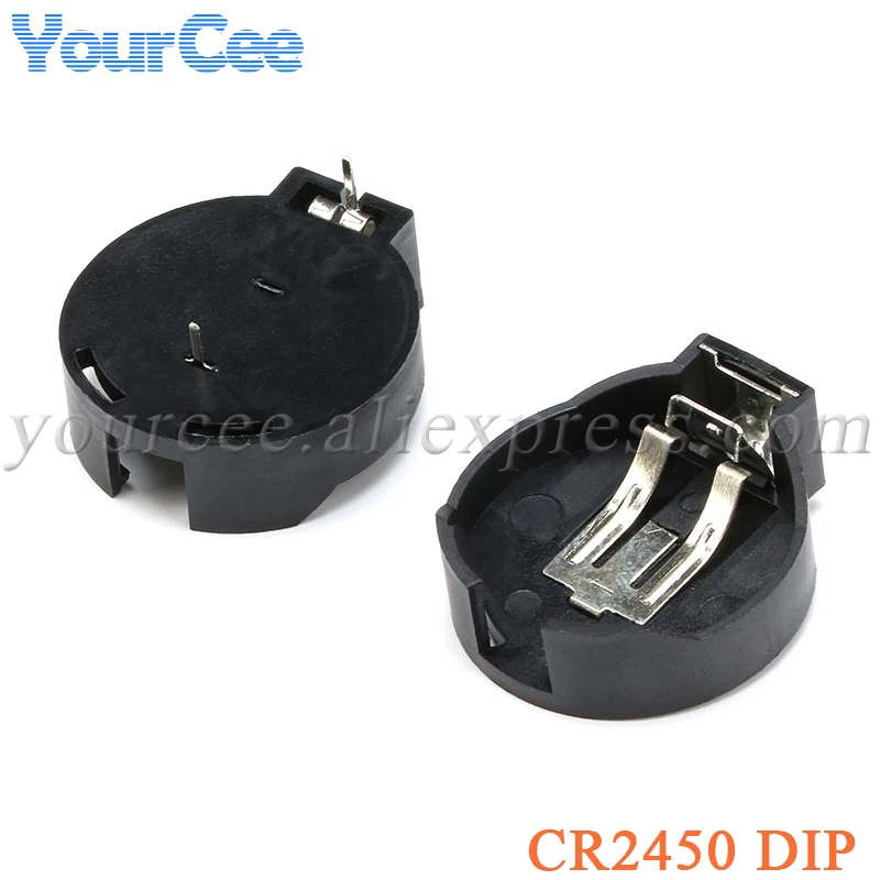 20pcs High Quality CR2450 CR2025 CR2032 CR1220 SMD DIP Button Coin Cell Battery Socket Holder Case Battery Storage Box