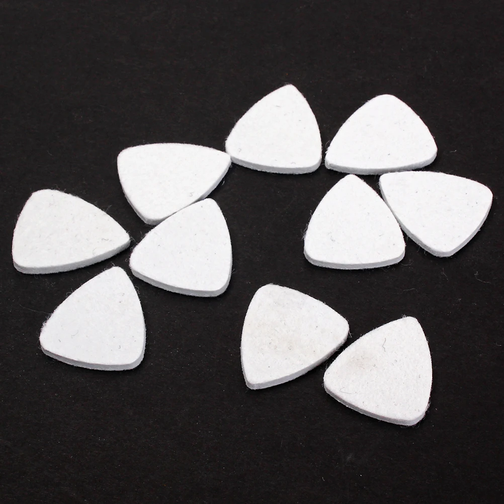 10 قطعة جيتار من الصوف اختيار لينة ورأى الريشة الصوتية الغيتار القيثارة أغنية سميكة الشكل خفيفة الوزن دائم مريحة #2