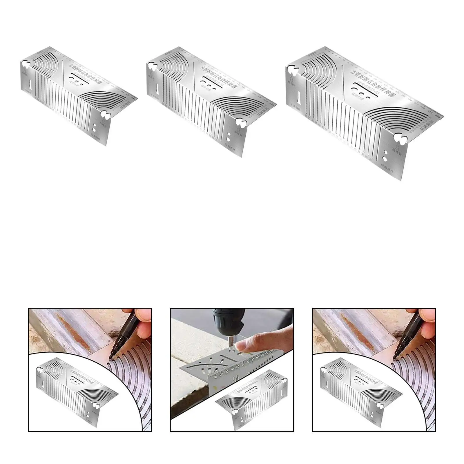 

Angle and CURVE Marking Tool Multi Purpose for Engineering Structures Drawing