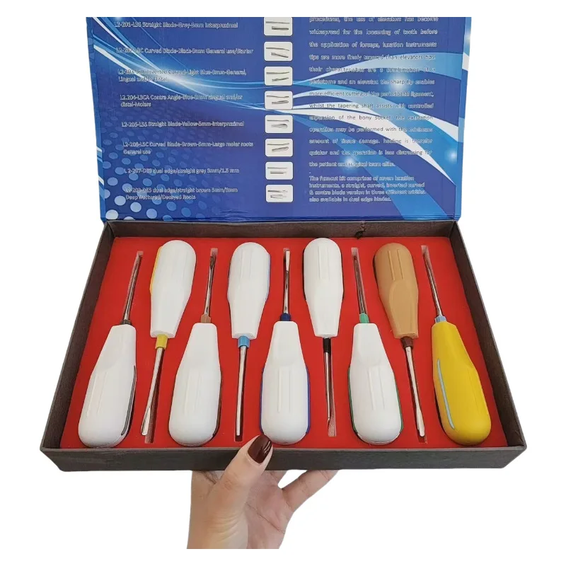 

Dentals extraction tooth stand 9-piece set, tooth extraction knife artifact 9-piece set