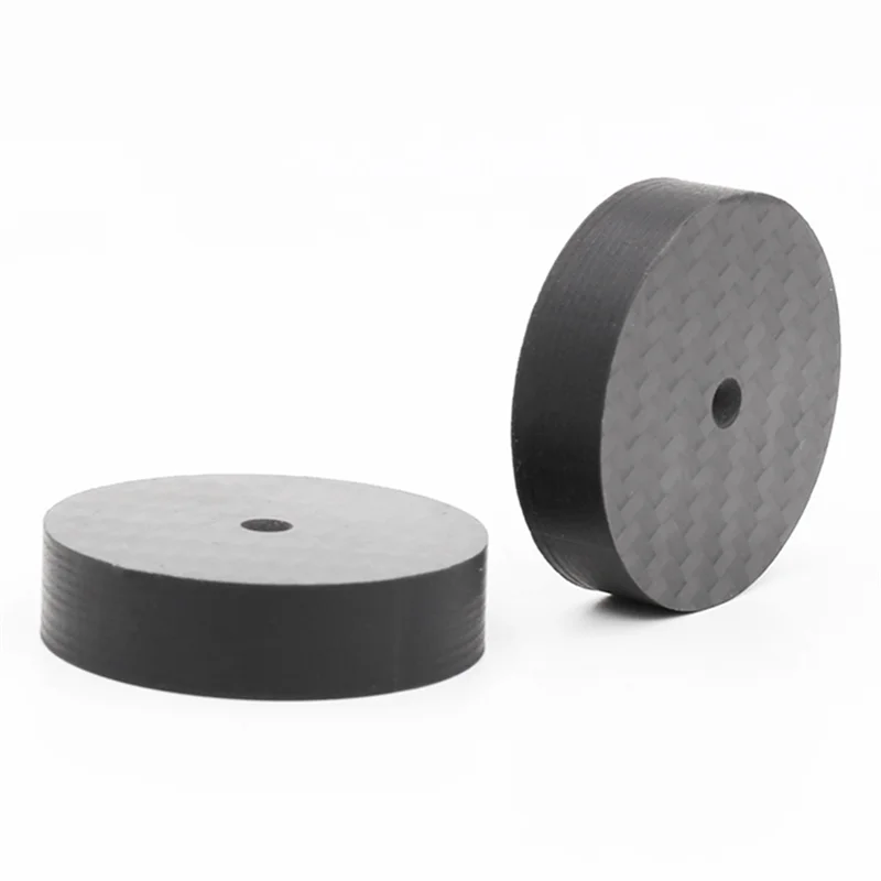 

Carbon Fiber Speaker Isolation 50x10mm Spikes Base Pad Speaker Stand Feet HiFi AMP Speaker Pad-Sunrise