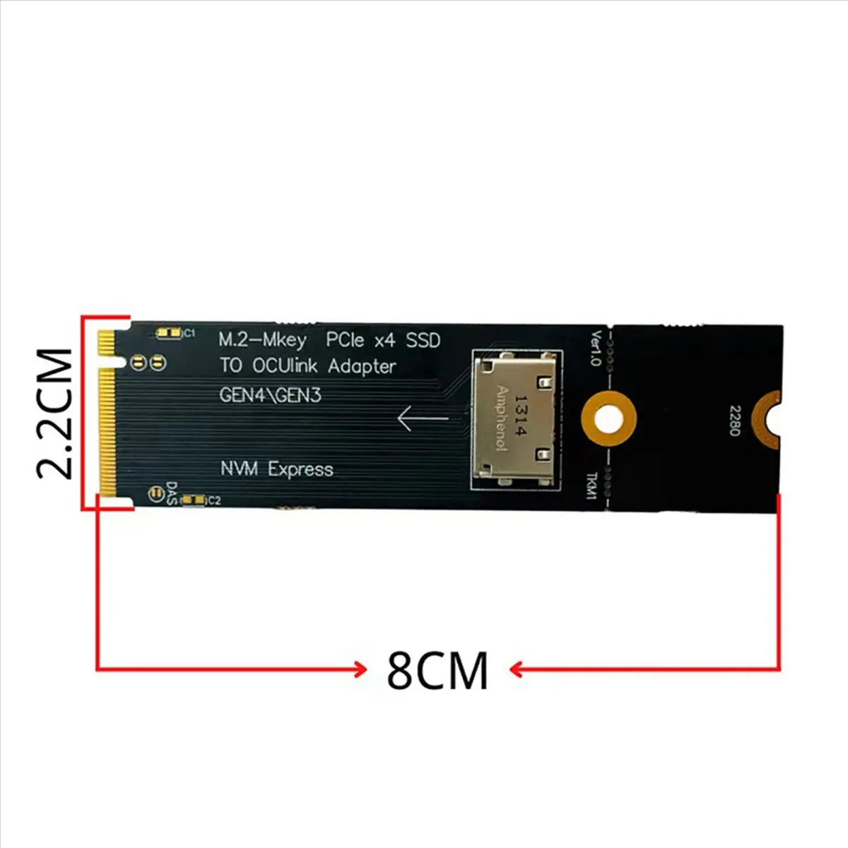 

2X M.2 NVME to U.2 Oculink SFF-8612 Adapter PCI-E NGFF Multi-Function Convenience Adapter GEN4