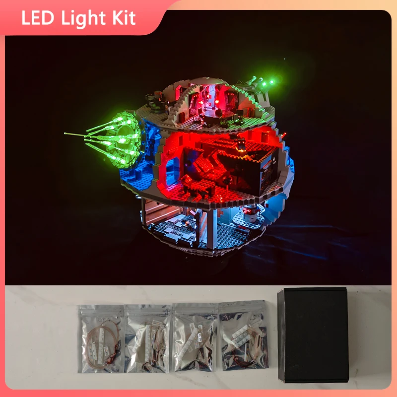 

Комплект светодиодных ламп для 75159 Death Star, совместимый с 81061 (только осветительные приборы в комплекте)