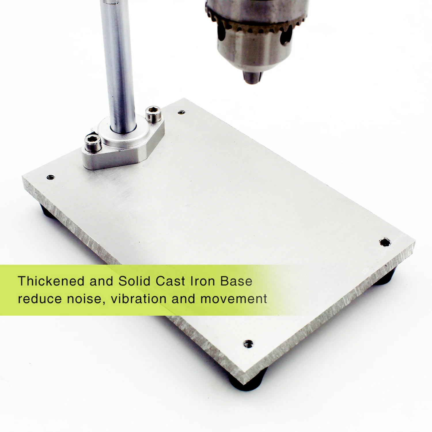 7-скоростной мини-сверлильный станок, настольный электрический настольный сверлильный станок, патрон 1,5-10 мм, 100 Вт, маленькая настольная дрель, сделай сам, чистый алюминий, маленький