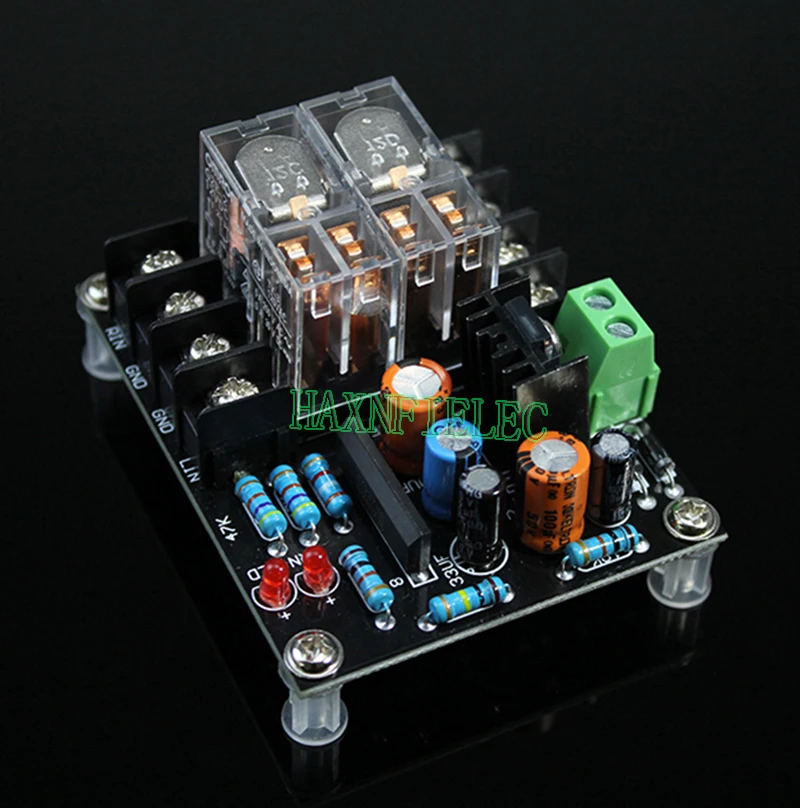 UPC1237 Stereo Speaker Protection Board Dual Omronn Relay Delay AC 12V-18V