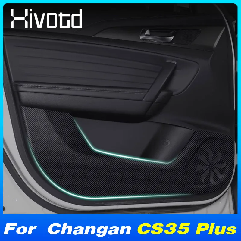 

Door Anti Kick Stickers Anti-Scartch Covers Car Accessories Interior Decoration Protection Parts For Changan CS35 Plus 2020-2018