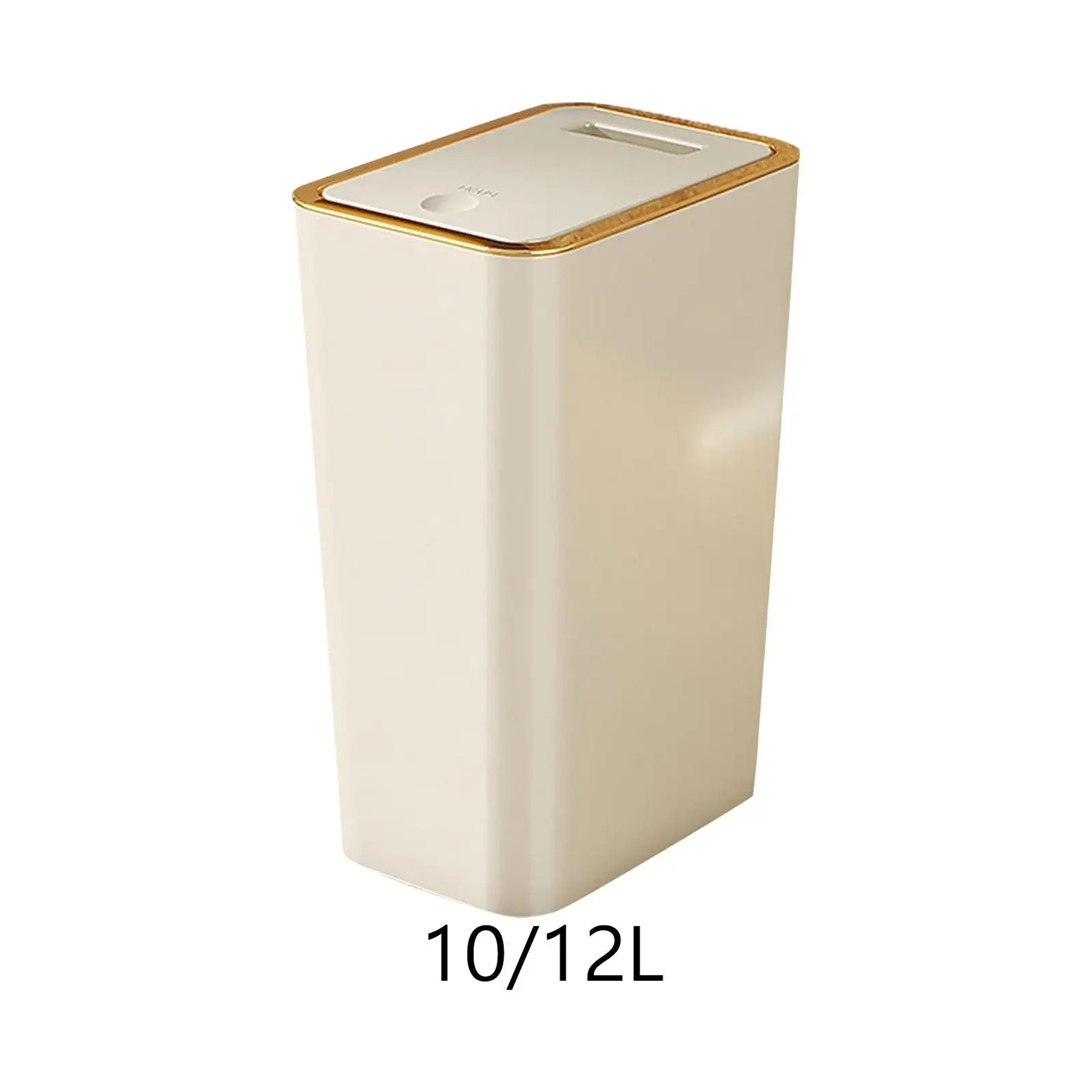 Slim Garbage Can Bathroom Trash Can with Lid for Toilet Living