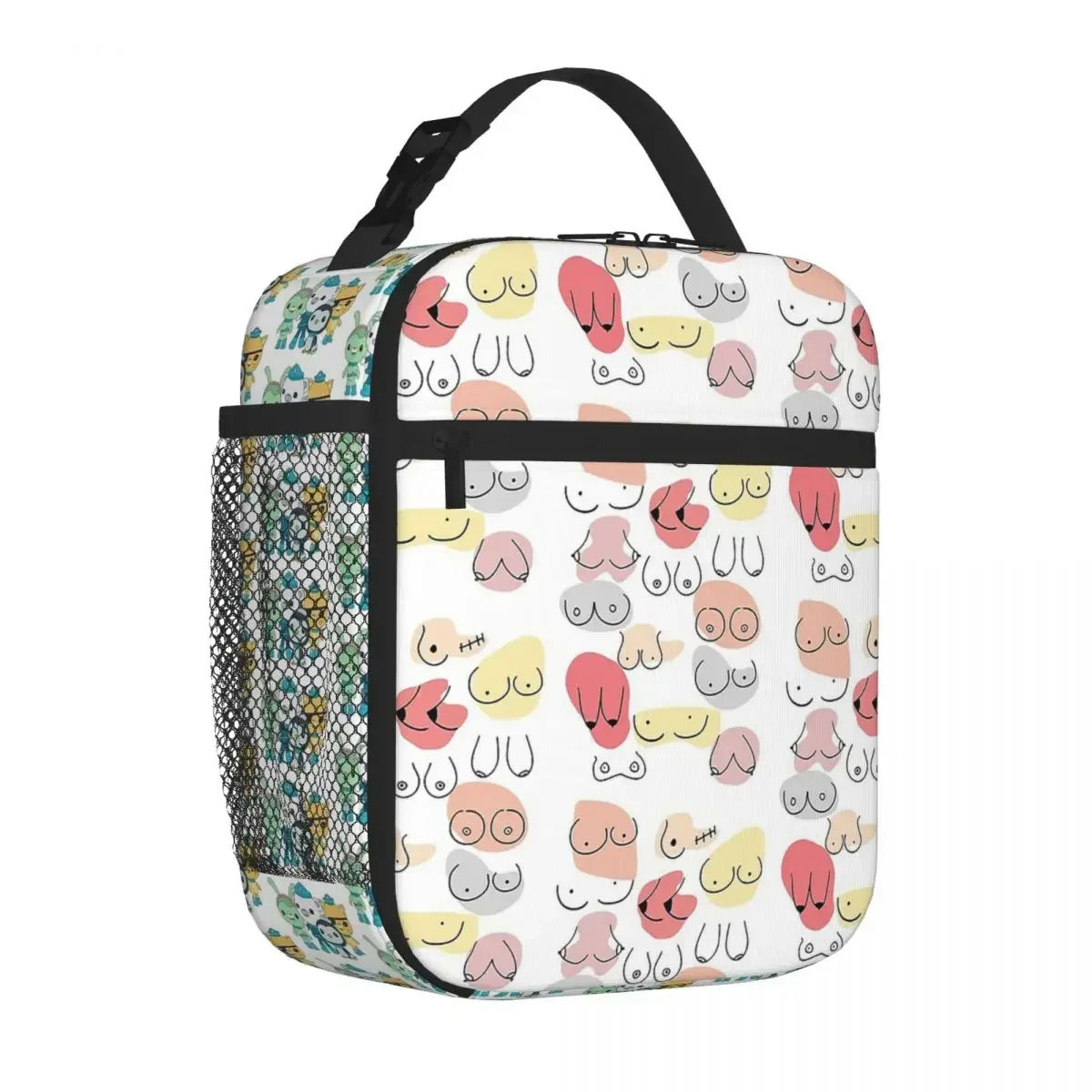 Boobs Insulated Lunch Bags Resuable Picnic Bags Thermal Cooler Lunch Box Lunch Tote for Woman Work Kids School