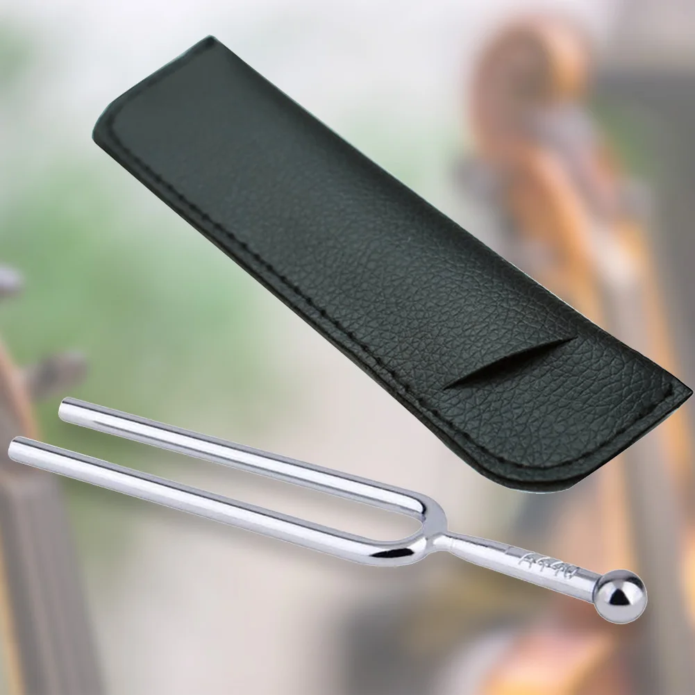 440Hz A Tone Violin Guitar Tuner Lightweight Stainless Steel Musical Tuning Fork Durable with Storage Box Instrument Accessories