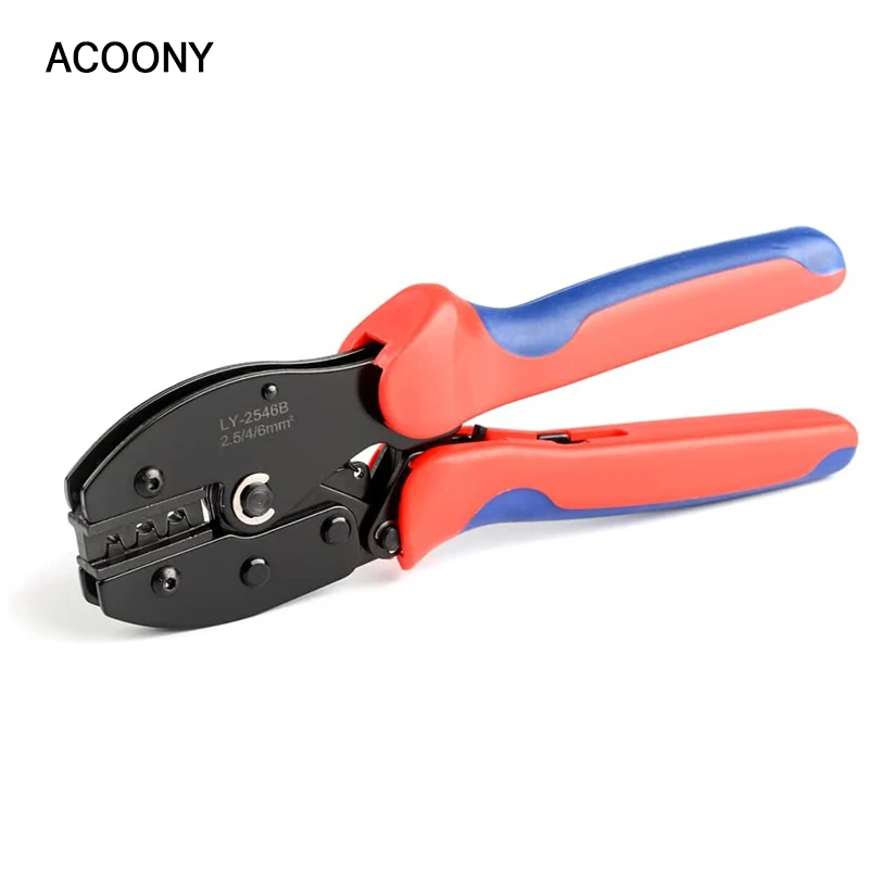 LY-2546B Crimper for Solar Plug Connectors - Solar PV Cable Crimping Tool for MC4 Solar Connectors, AWG14-10, 2.5/4/6mm²