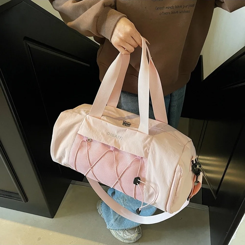 韓国スタイル旅行荷物バッグ大容量乾湿分離スポーツフィットネスハンドバッグ防水キャリングダッフルバッグ