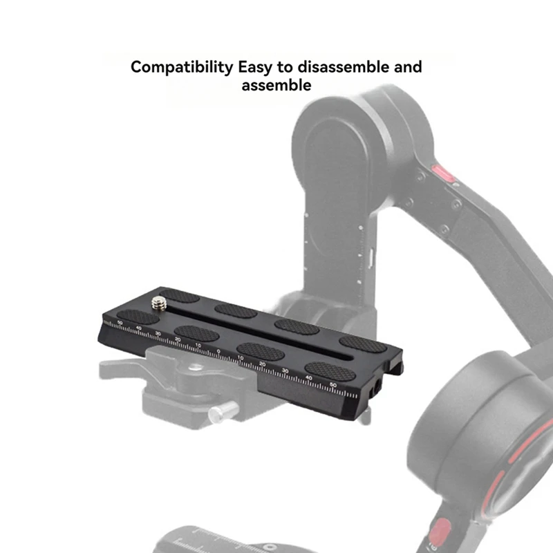 120Mm Camera Mount Quick Release Plate Standard 1/4 Inch Screw Quick Release Plate For DJI Ronin