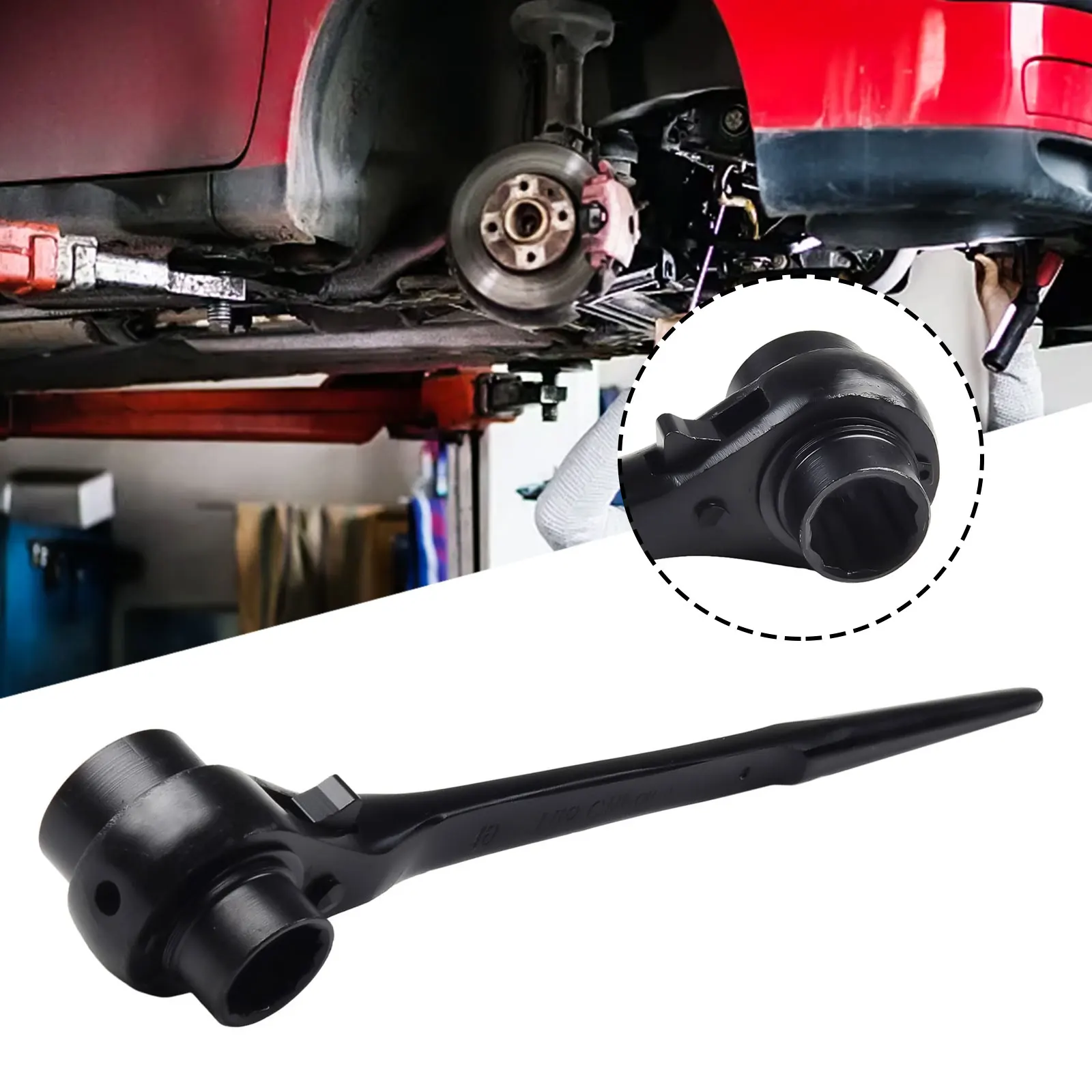 

10-55mm End Ratchet Wrench 12 Plum Blossom Socket Wrench End Ratchet Wrench Repair Tool For Machine Maintenance Car Maintenanc