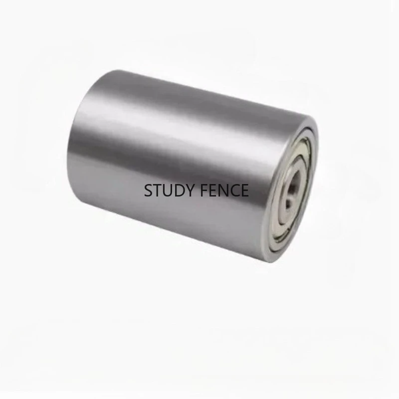 1 قطعة عجلة معدنية مزدوجة تحمل 50x80 مللي متر المنسوجة حزام الرملي آلة ناقل عجلة مسطحة بكرة المهمل عجلة إكسسوارات الأجزاء الداخلية للكمبيوتر