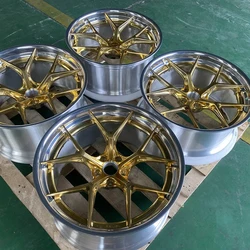 Factory direct sales 2 piece wheel 24 inch 6061-T6 alloy custom forged car wheel rim