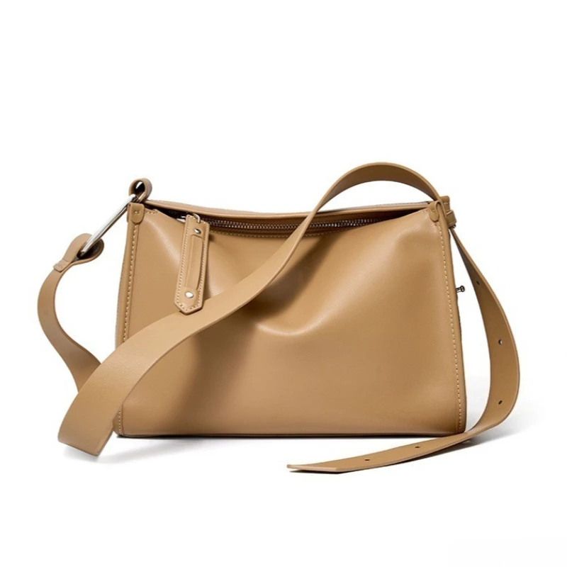 Timeless Minimalist Shoulder Bag for Women Genuine Leather Sophisticated Everyday Soft Pillow Adjustable Strap Luxury Handbag