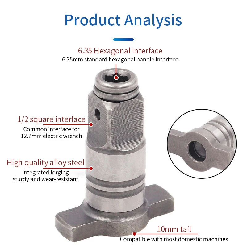 Accessories Spindle Anvil Replaceable Silver WU268 WU278 WU279 1 Pcs Electric Wrench Metal Household 1/2'Anvil Shaft Replacement