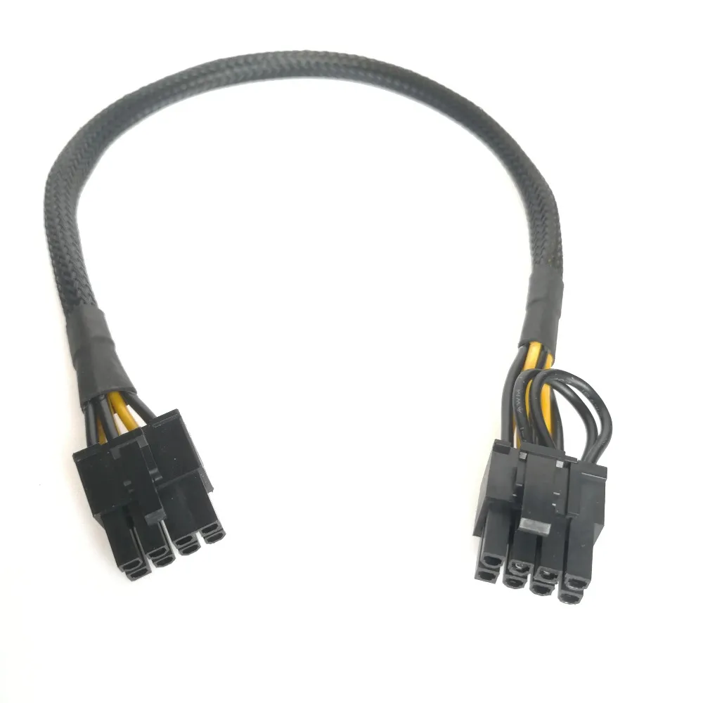 PC PSU PCI-E 8-pin 8pin Male GPU Video Card Power Cable Cord 18AWG 30cm for Dell T5810 T3610 T5610 T7600 T7610 Computer