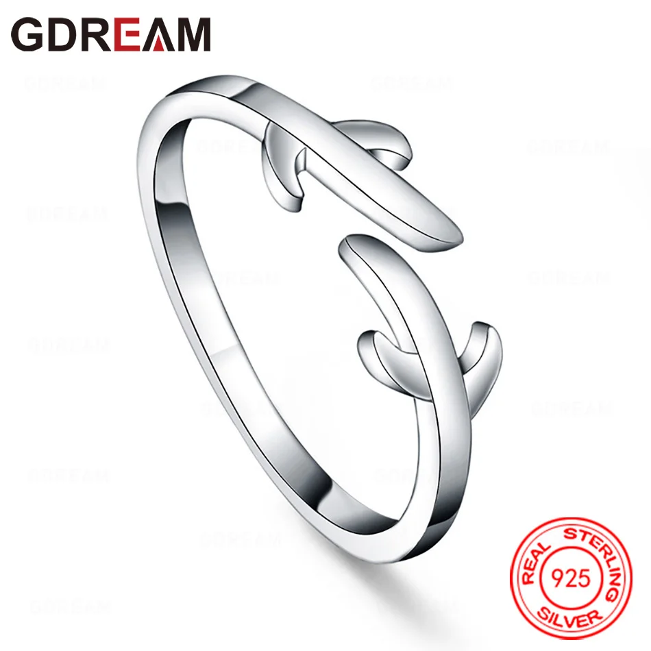 

GDREAM 925 Sterling Silver Adjustable Wicker Ring, Everyday Accessory For Women, Simple And Elegant Jewelry